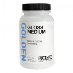 Golden gloss medium acrylic