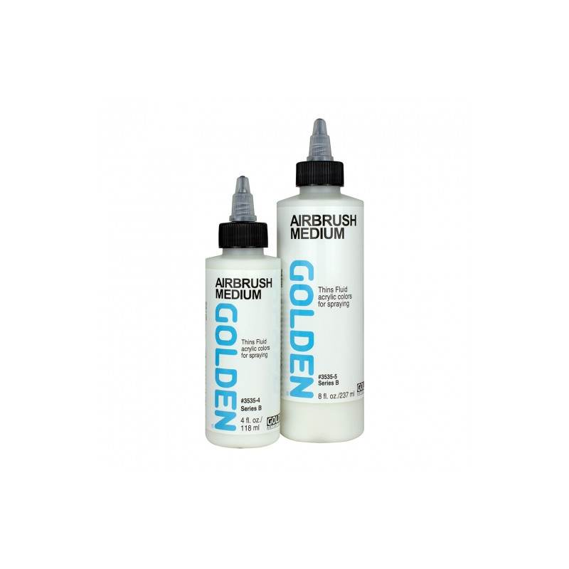 Golden airbrush medium