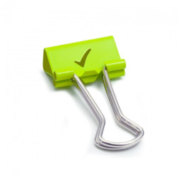 Rapesco clip 19mm tick lime- art store craze for artists