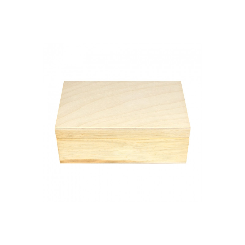 Wooden rectangular box 12x7x18.5 cm