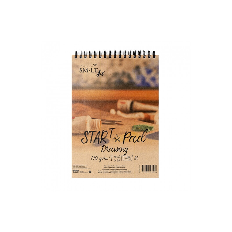 Blok SM-LT art start pad drawing 170g 20ark A5 spiral