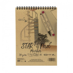 Blok SM-LT art start pad marker 70g 20ark A5 spiral