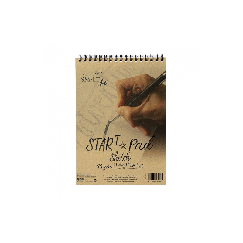 Blok SM-LT art start pad sketch 90g 20ark A5 spirala - sklep plastyczn