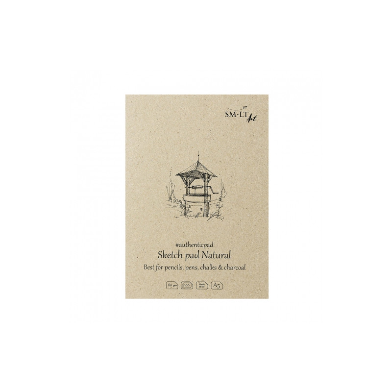 Blok SM-LT natural sketch pad 80g 100ark A5 - sklep plastyczny - szał