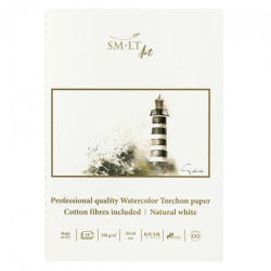Blok SM-LT art watercolor torchon akwarelowy 250g 10ark 20x28cm szyty