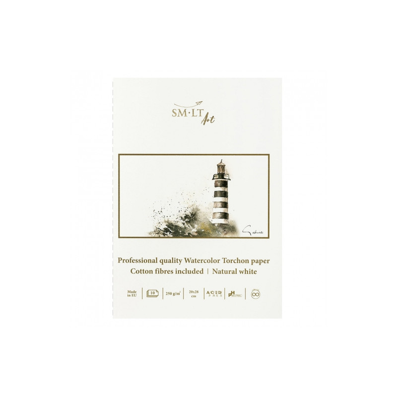 Blok SM-LT art watercolor torchon 250g 10ark 20x28cm