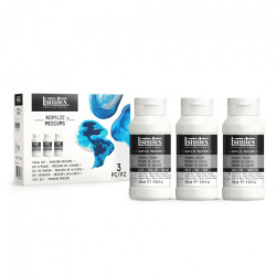 Liquitex zestaw media do pouringu 3x118ml- sklep plastyczny szał dla p