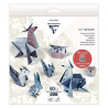 Clairefontaine origami animals 10x10cm, 15x15cm, 20x20cm 70g 60ark- sk