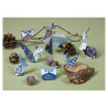 Clairefontaine origami animals 10x10cm, 15x15cm, 20x20cm 70g 60ark- sk