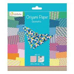 Avenue mandarine origami geometric 20x20 70g 60ark- sklep plastyczny s