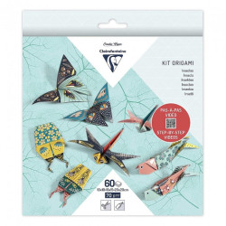 Clairefontaine origami insect decor 10x10cm, 15x15cm, 20x20cm 70g shee