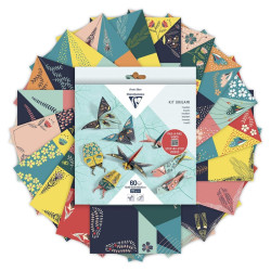 Clairefontaine origami insect decor 10x10cm, 15x15cm, 20x20cm 70g 60ark