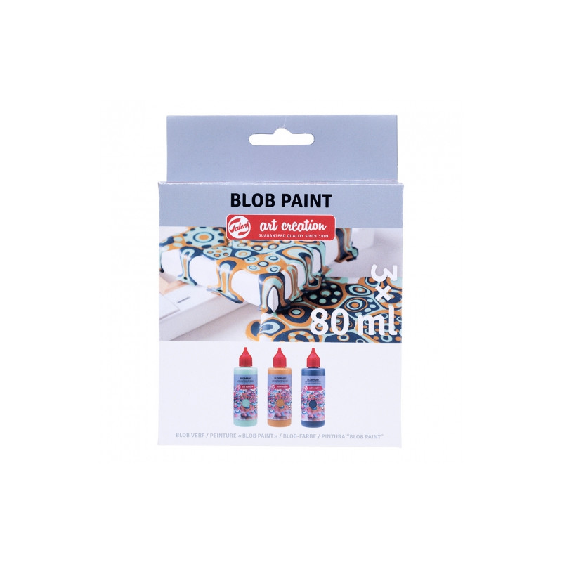 Talens art creation blob paint zestaw mint 3x80ml - sklep plastyczny -