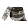 Single metal container, closed 4cm