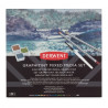 Derwent graphitint mixed media zestaw 12 kredek+6 kostek+pusty pisak-