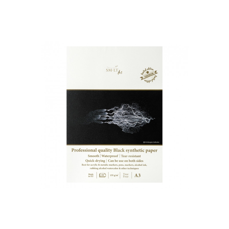Blok SM-LT professional czarny syntetyczny 155g 10ark- sklep plastyczn
