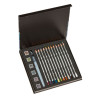 Derwent graphitint mixed media zestaw 12 kredek+6 kostek+pusty pisak-
