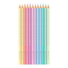 Faber-Castell kredki ołówkowe sparkle 12 pastelowych kolorów metalowe