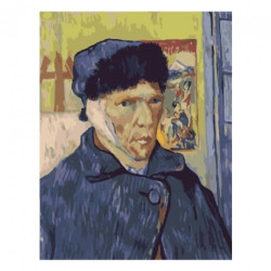 Brushme painting by numbers 40x50cm 25 col van Gogh self-portrait