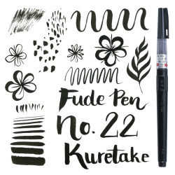 Kuretake zig fude pen no.22