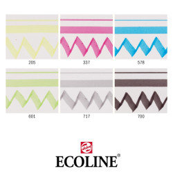 Talens ecoline duo tip basic set zestaw 6 pisaków - sklep plastyczny -