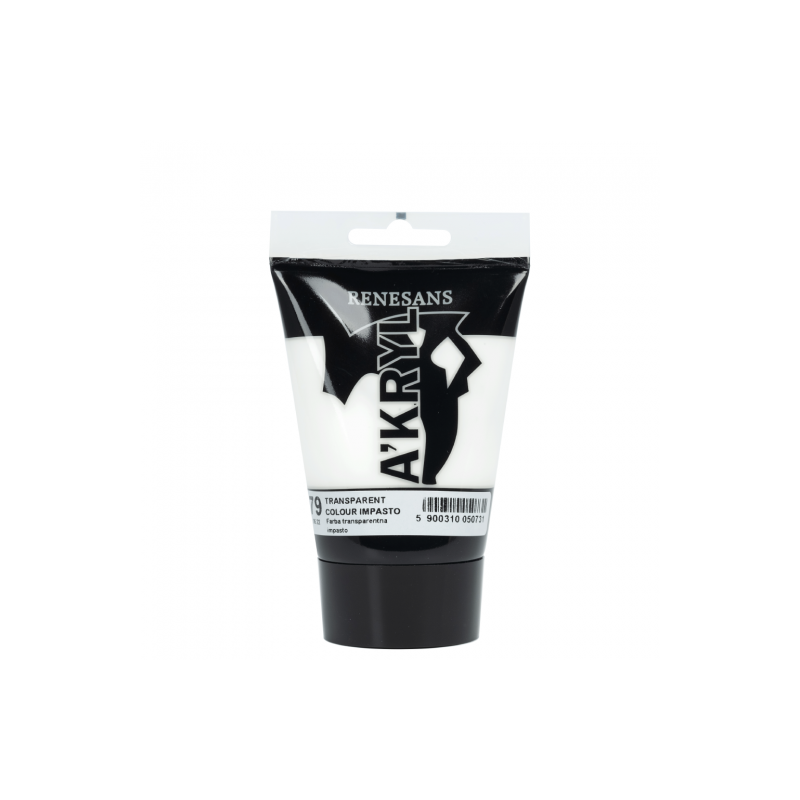 Renesans acrylic transparent paint impasto 100ml