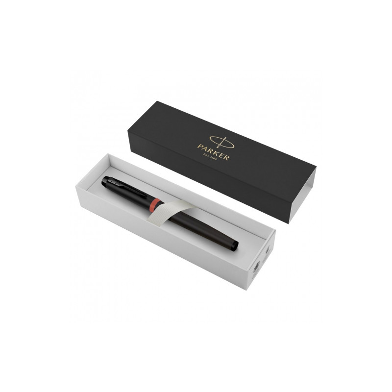 Parker IM fine flame orange ring fountain pen
