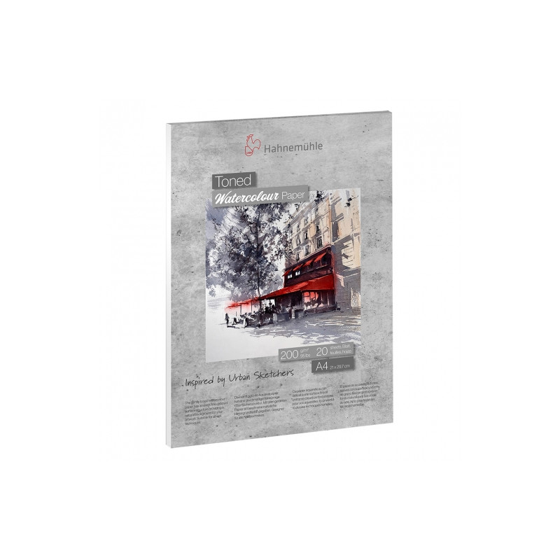 Block Hahnemuhle toned gray watercolour 200g 20sh