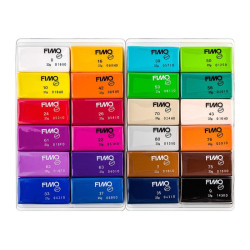 Fimo basic zestaw modelin 24x25g - sklep plastyczny - szał dla plastyk