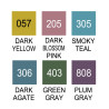 Kuretake clean color real brush smoky colors set of 6 markers