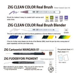 Kuretake zig exploring watercolor flowers gradation