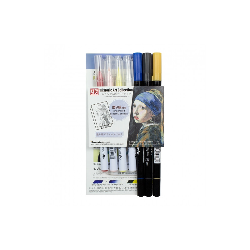 Kuretake zig historic art collection watercolor with Johannes Vermeer