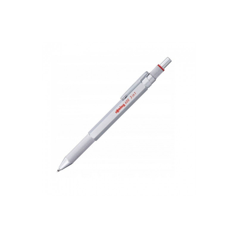 Rotring długopis i ołówek multipen 600 3w1 silver F/0,5mm - sklep plas