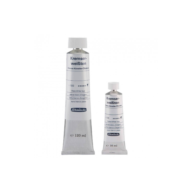 Schmincke Kremserweißton oil paint flake white hue