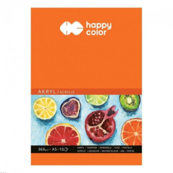 Blok HAPPY COLOR do akrylu 360g 10 arkuszy - sklep plastyczny - szał d