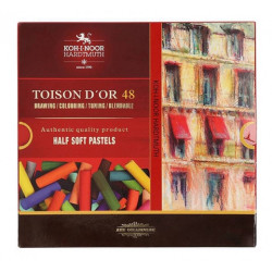 Koh-i-noor Toison D'or  pastele suche połówki 48 kolorów - sklep plast