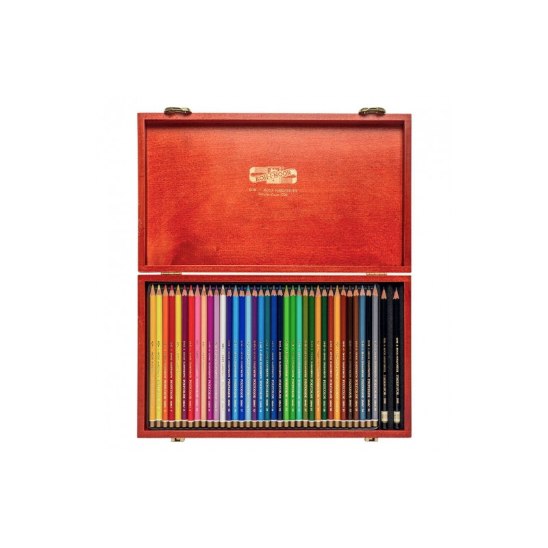 Koh-i-noor polycolor w drewnianej kasecie zestaw 36 kredek - sklep pla