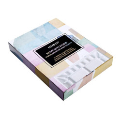 Meeden porcelain palette 19 rectangular chambers 25x33cm