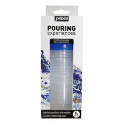 Pebeo pouring zestaw kubeczków 5 sztuk x 120 ml - sklep plastyczny - s