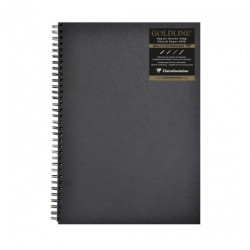 Clairefontaine goldline portrait sketchbook black sheets A3 140g 64 sh