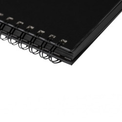 Clairefontaine goldline szkicownik portretowy czarne kartki A3 140g 64