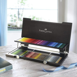 Faber-Castell polychromos set of 120 crayons in a wooden case