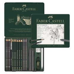 Faber-Castell pitt średni zestaw ołówków i grafitów - sklep plastyczny