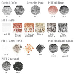 Faber-Castell pitt monochrome set of 21 pcs