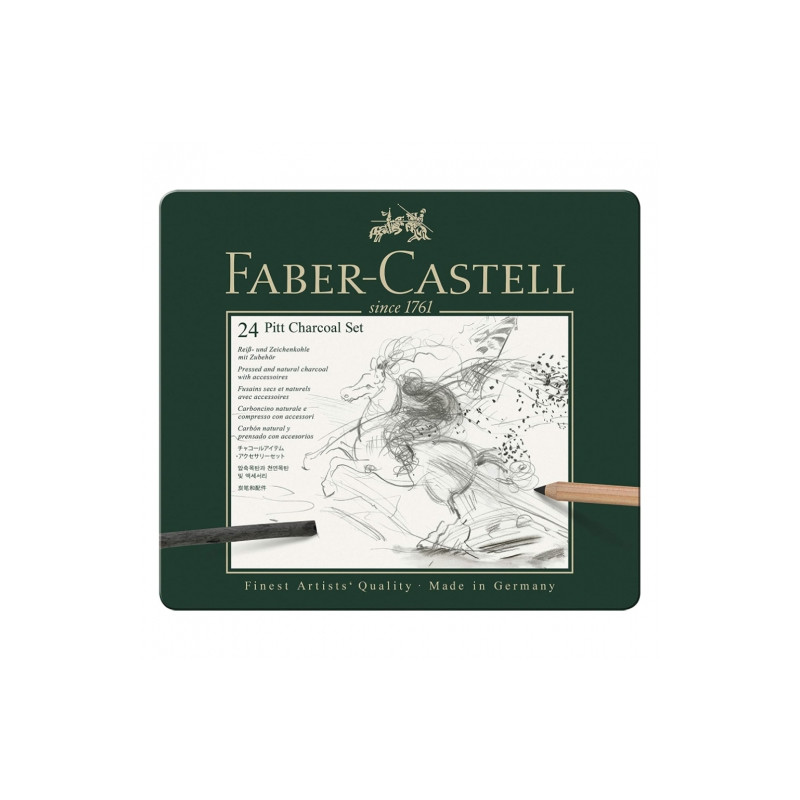 Faber-Castell pitt drawing charcoal set of 24 pcs