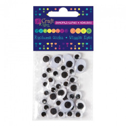 Dp Craft oczka owalne ruchome samoprzylepne mix 36 szt - sklep plastyc
