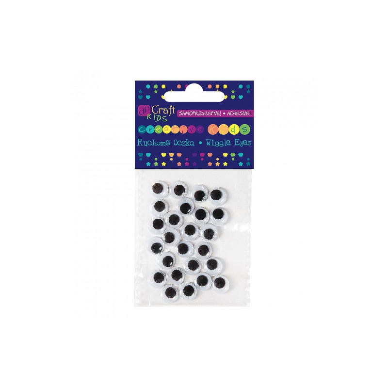 Dp Craft Self-adhesive moving eyelets 10mm 24pcs