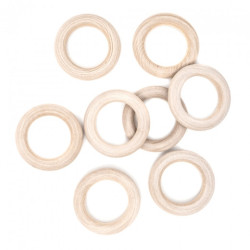 Dp Craft macrame wooden circle 45mm 8 pcs