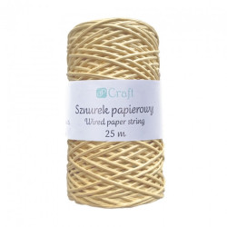 Dp Craft sznurek papierowy z drucikiem 25m - sklep plastyczny - szał d