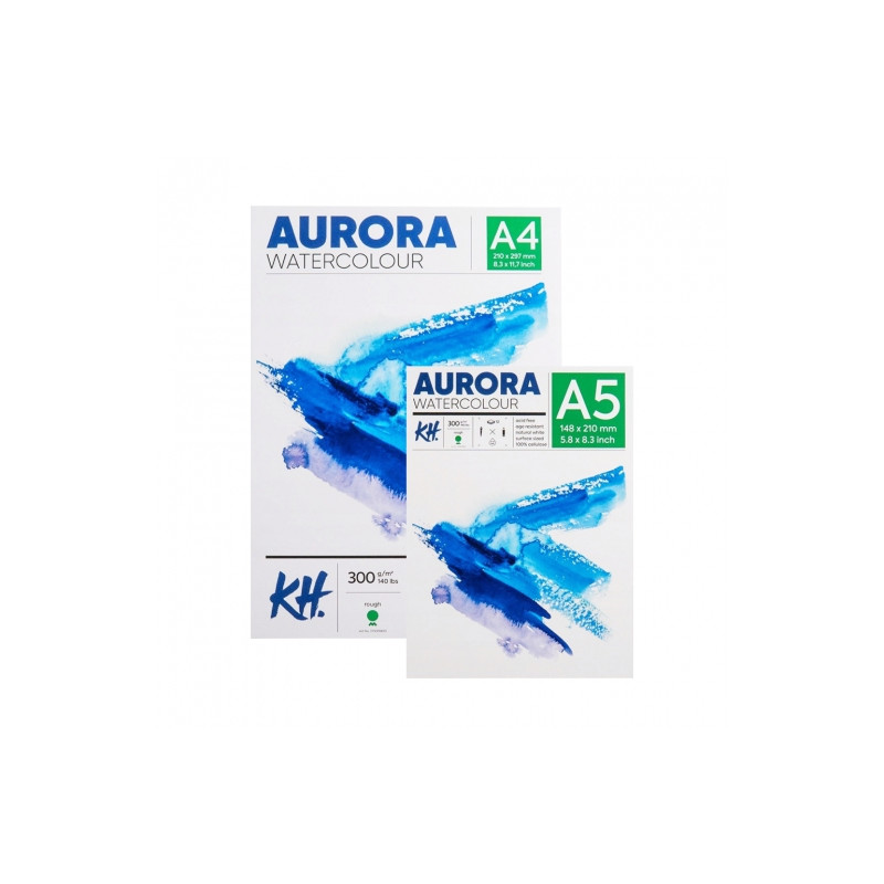 AURORA watercolour rough blok gruboziarnisty 300g 12ark - sklep plasty